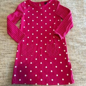 GAP Pink Ribbed Long Sleeve Sweater Dress